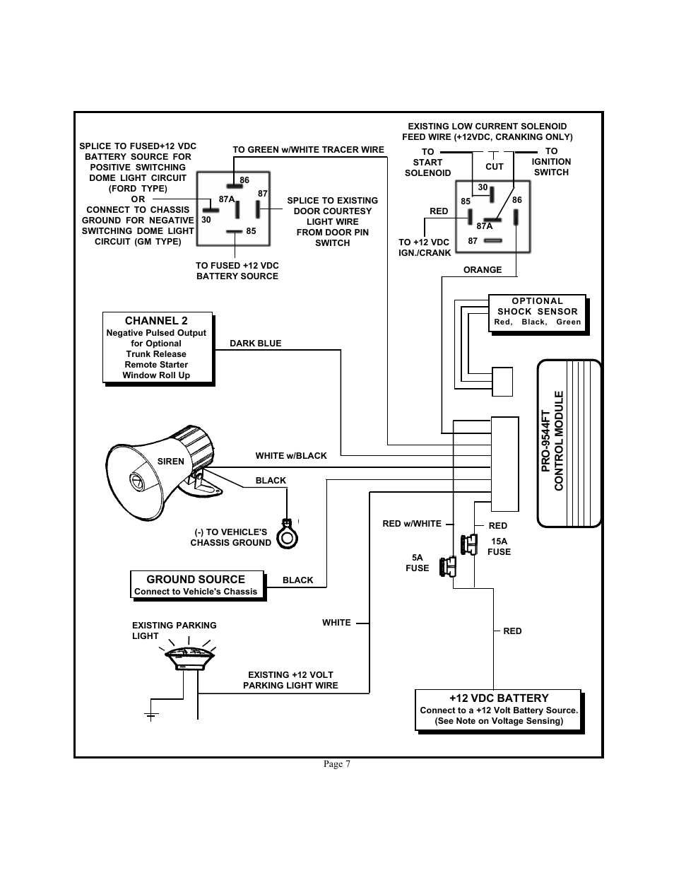 Audiovox PRO 9544FT User Manual | Page 7 / 8