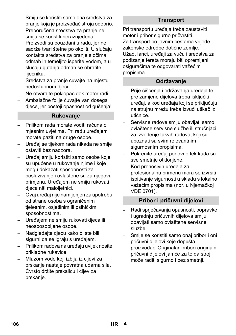 Karcher HD 9-50-4 User Manual | Page 106 / 140