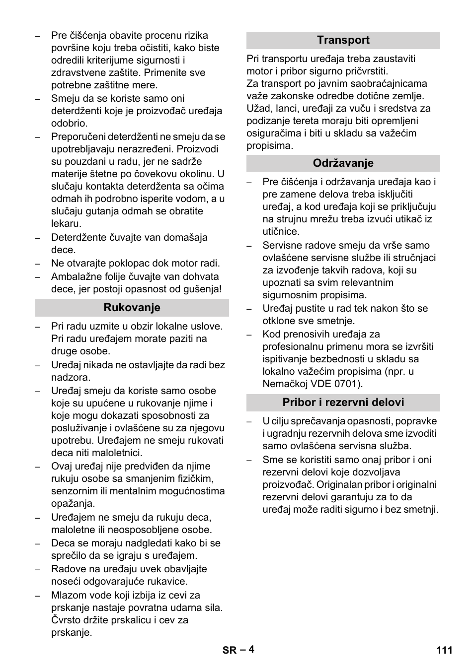 Karcher HD 9-50-4 User Manual | Page 111 / 140