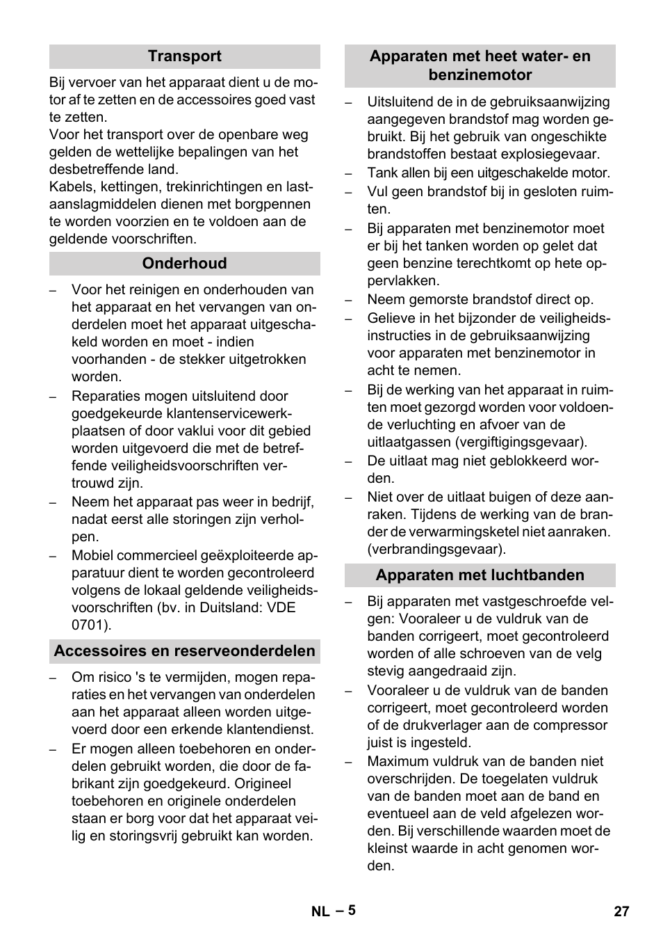 Karcher HD 9-50-4 User Manual | Page 27 / 140