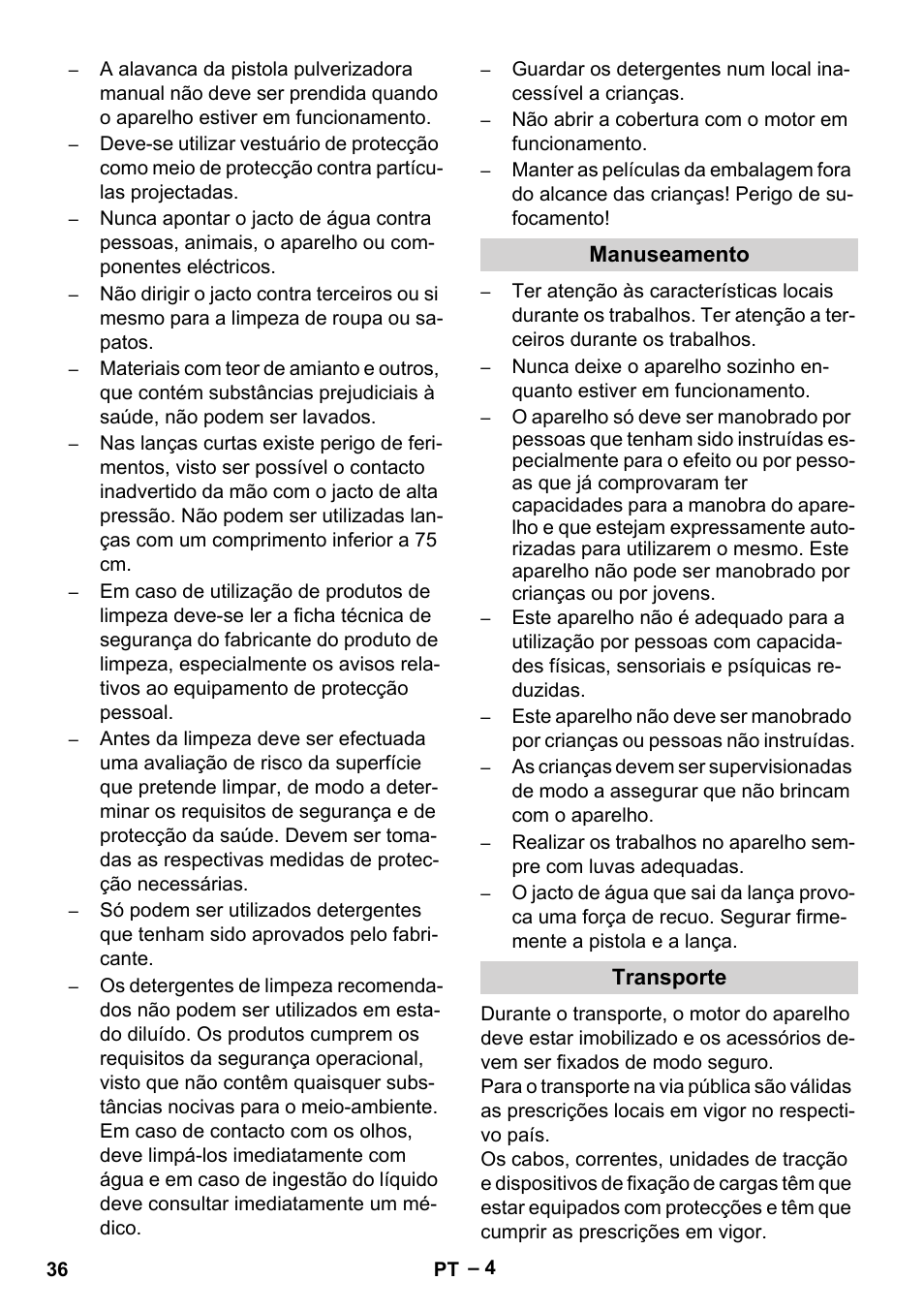 Karcher HD 9-50-4 User Manual | Page 36 / 140