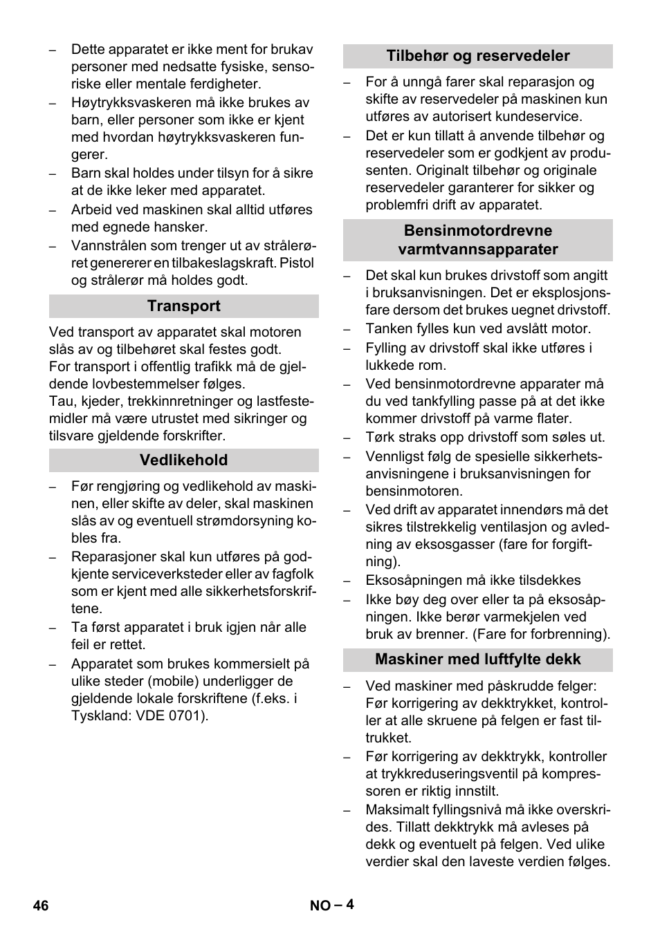 Karcher HD 9-50-4 User Manual | Page 46 / 140