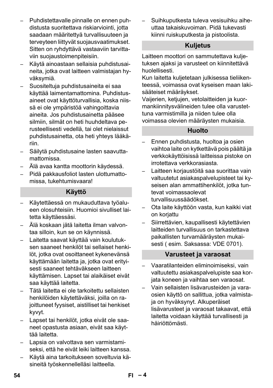Karcher HD 9-50-4 User Manual | Page 54 / 140