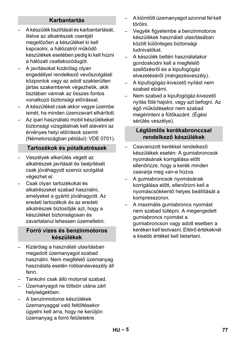 Karcher HD 9-50-4 User Manual | Page 77 / 140