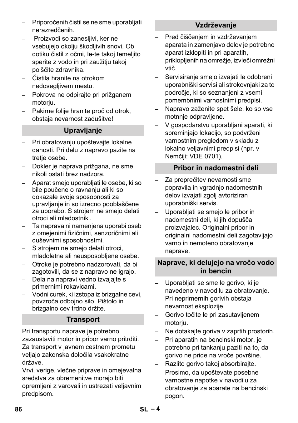 Karcher HD 9-50-4 User Manual | Page 86 / 140