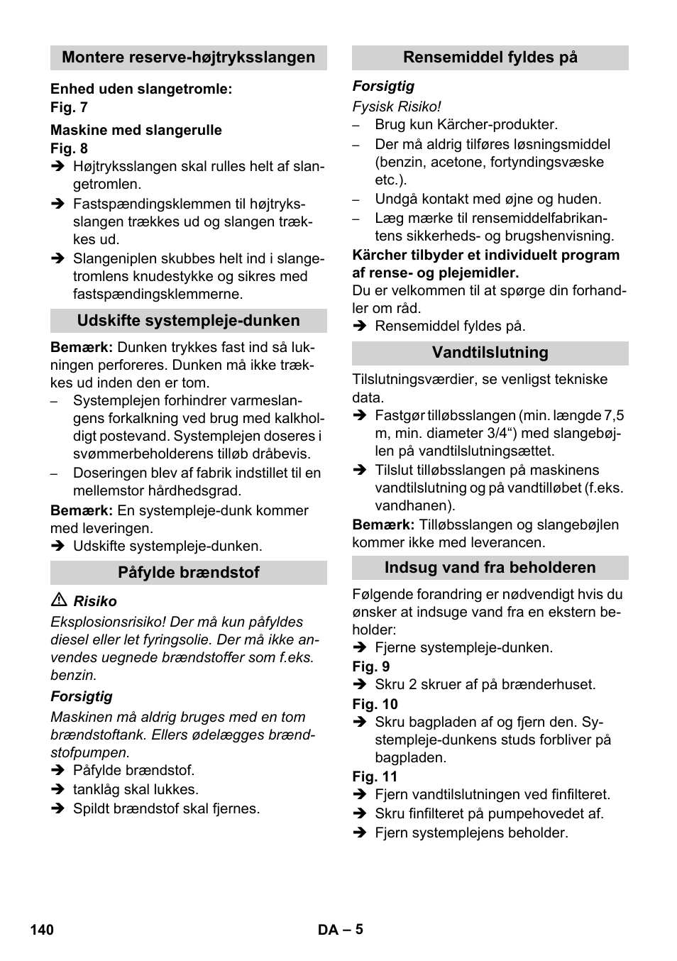 Karcher HDS 8-17 CX User Manual | Page 140 / 500