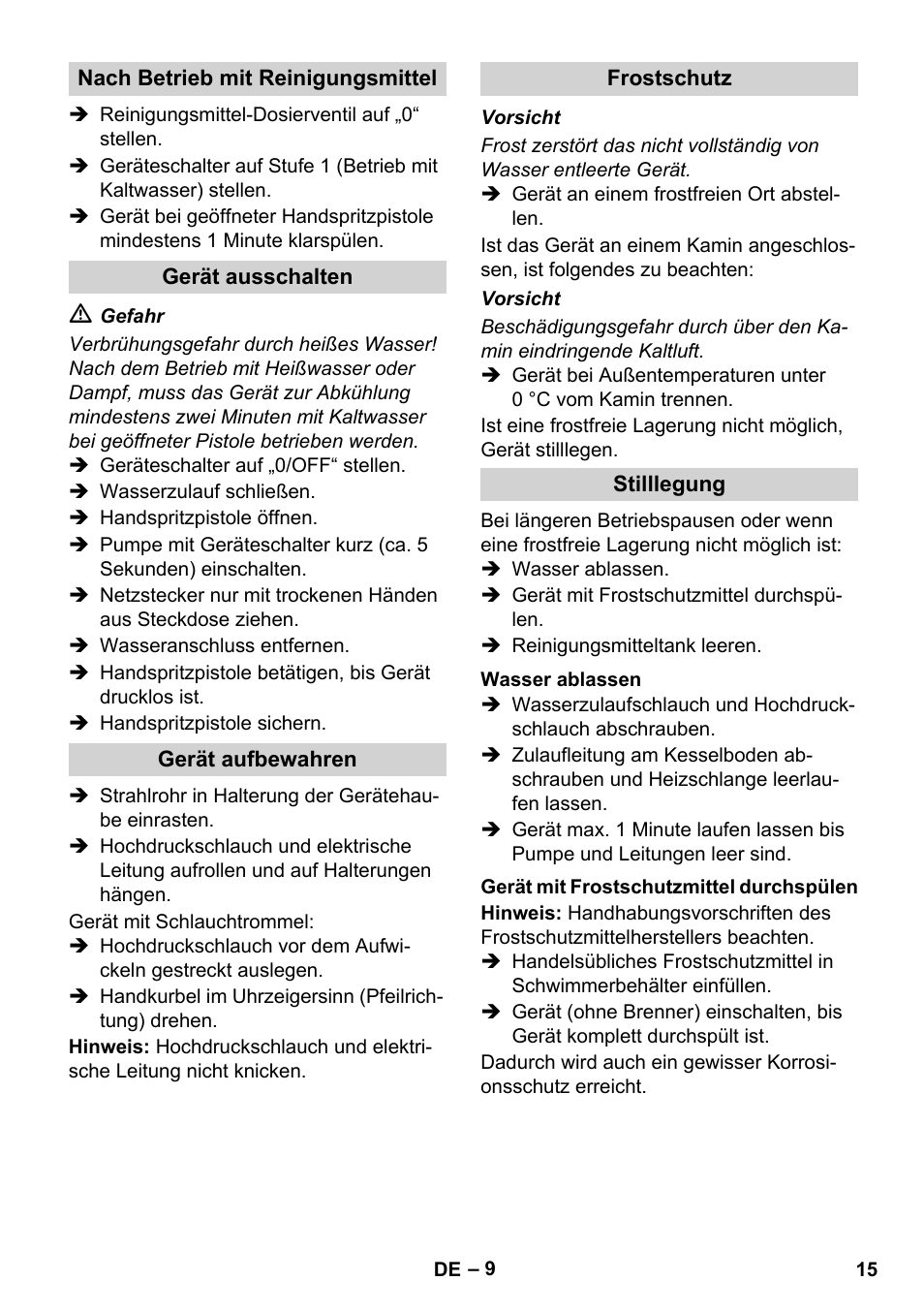 Karcher HDS 8-17 CX User Manual | Page 15 / 500