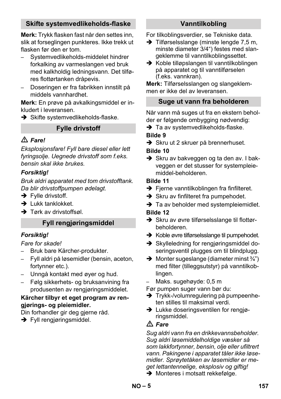 Karcher HDS 8-17 CX User Manual | Page 157 / 500