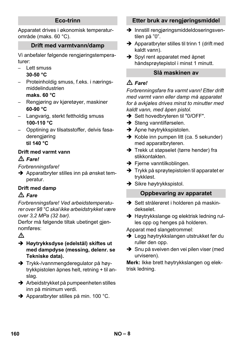 Karcher HDS 8-17 CX User Manual | Page 160 / 500