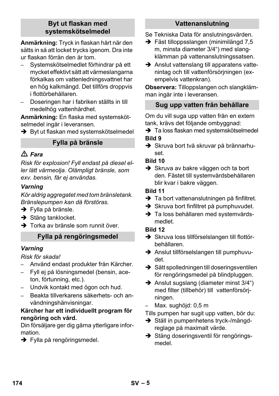 Karcher HDS 8-17 CX User Manual | Page 174 / 500