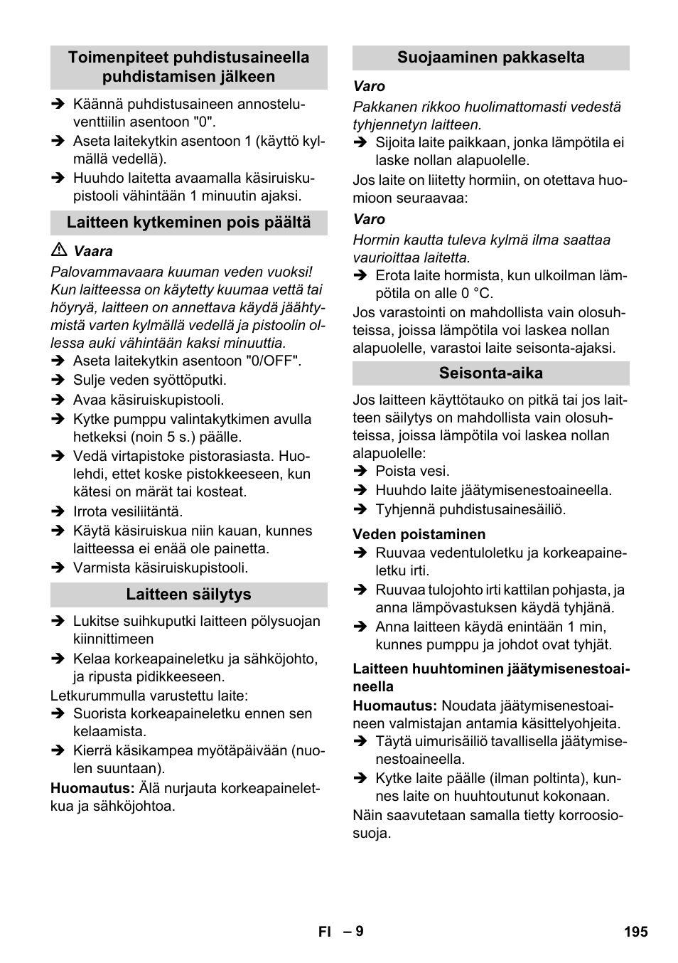 Karcher HDS 8-17 CX User Manual | Page 195 / 500