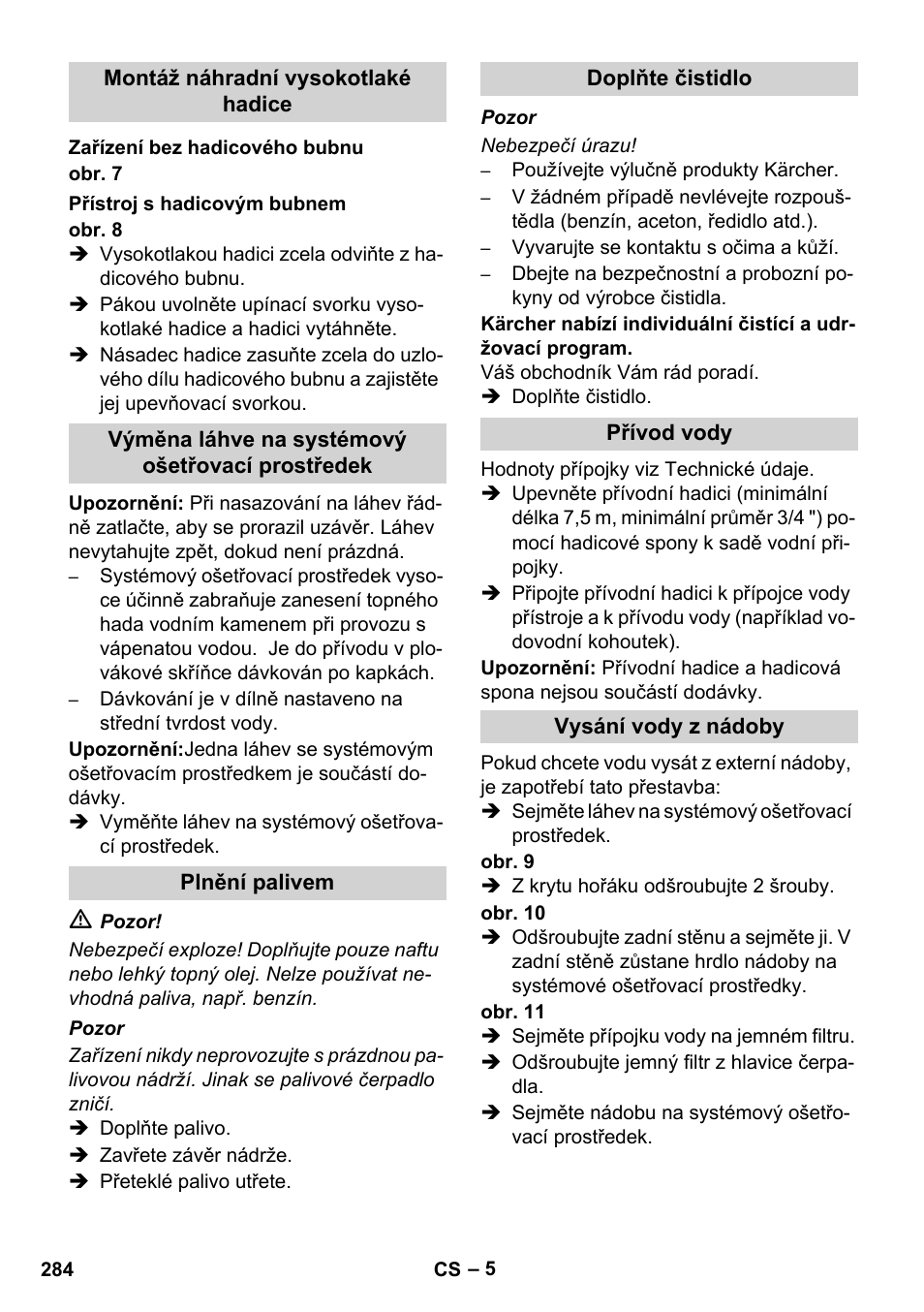 Karcher HDS 8-17 CX User Manual | Page 284 / 500