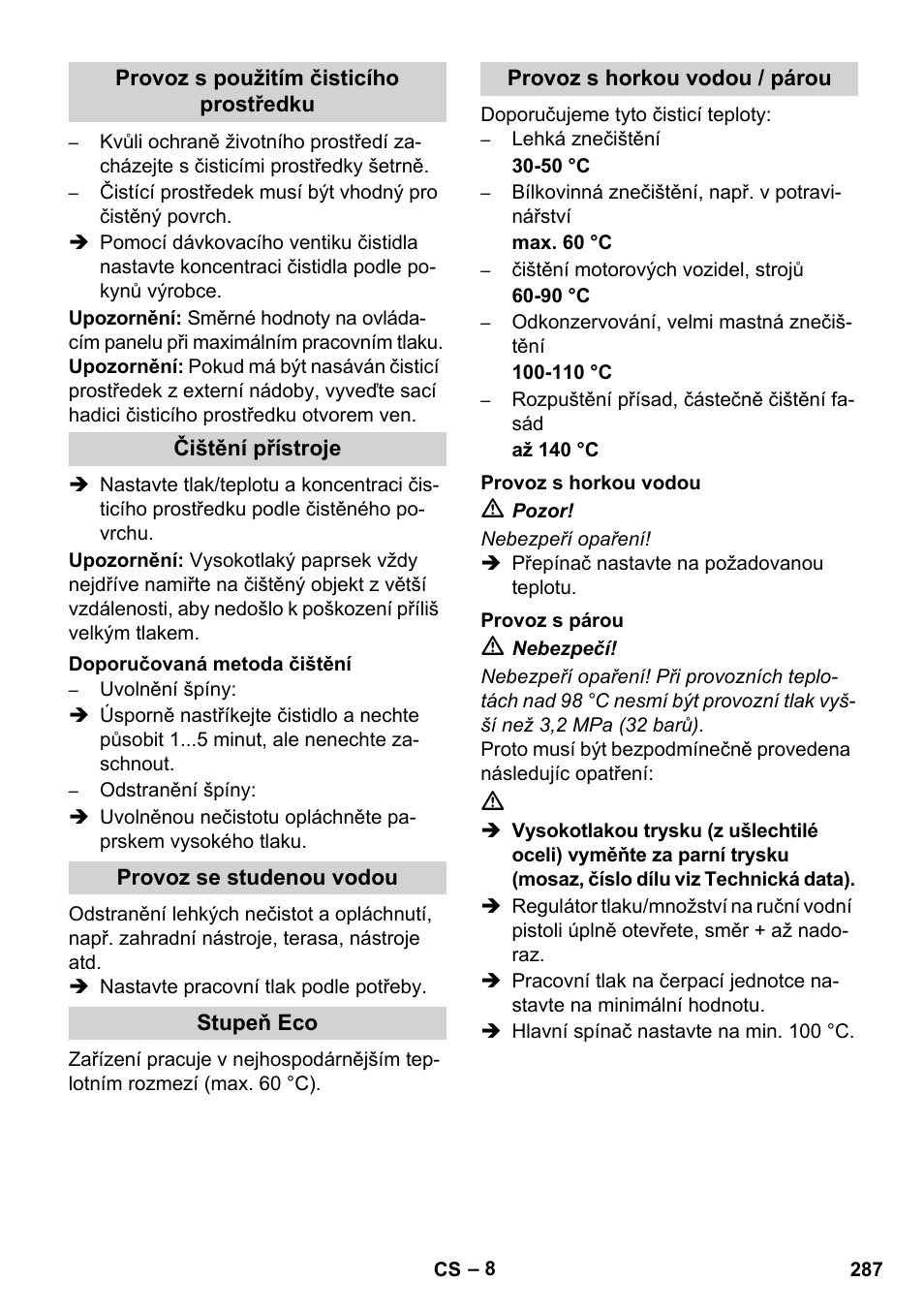 Karcher HDS 8-17 CX User Manual | Page 287 / 500