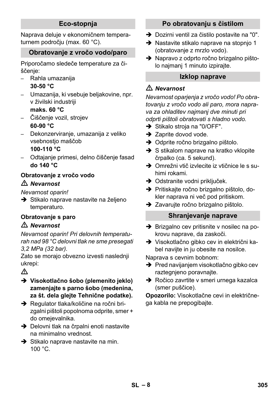 Karcher HDS 8-17 CX User Manual | Page 305 / 500