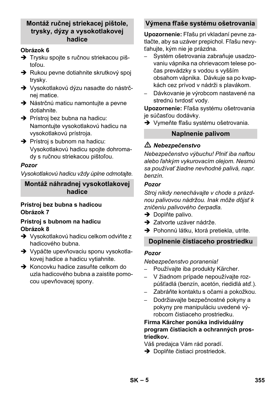 Karcher HDS 8-17 CX User Manual | Page 355 / 500