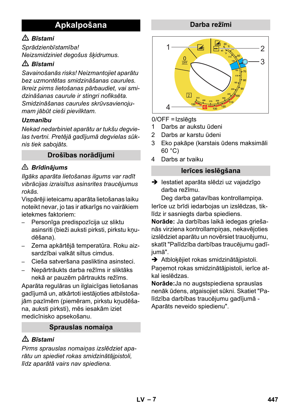 Apkalpošana | Karcher HDS 8-17 CX User Manual | Page 447 / 500