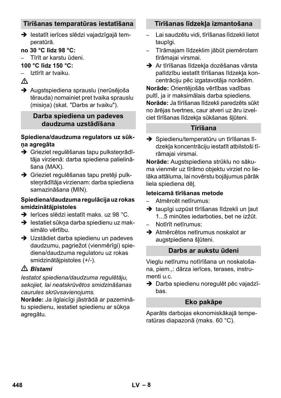Karcher HDS 8-17 CX User Manual | Page 448 / 500