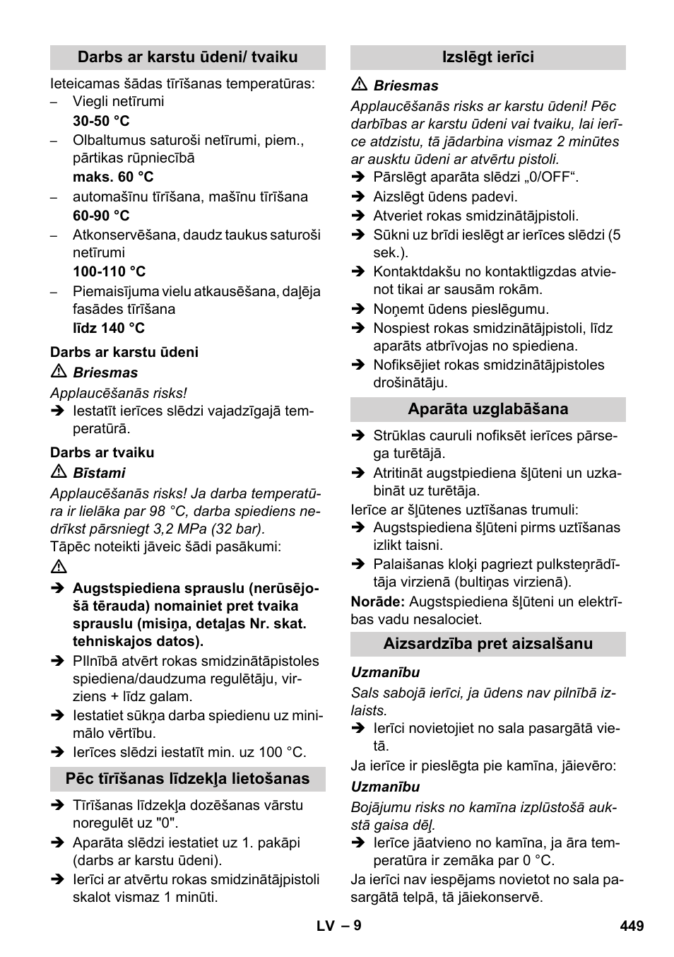 Karcher HDS 8-17 CX User Manual | Page 449 / 500