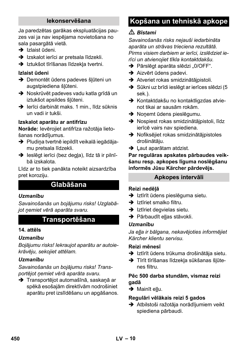 Karcher HDS 8-17 CX User Manual | Page 450 / 500