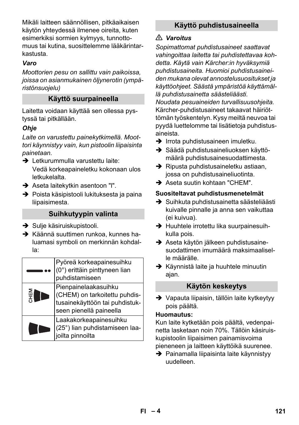 Karcher HD 5-12 C User Manual | Page 121 / 340