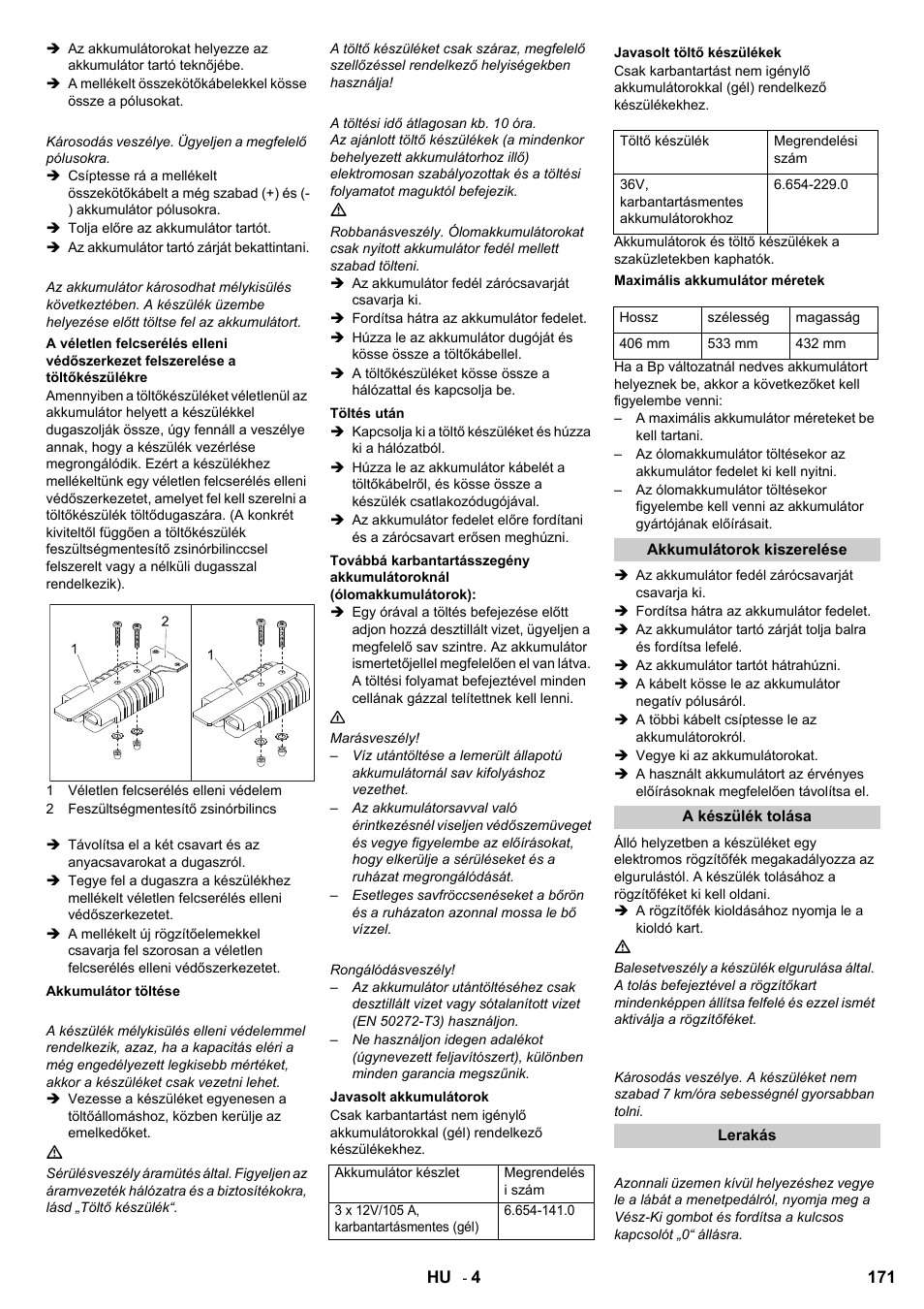 Karcher B 95 RS Bp wet User Manual | Page 171 / 324