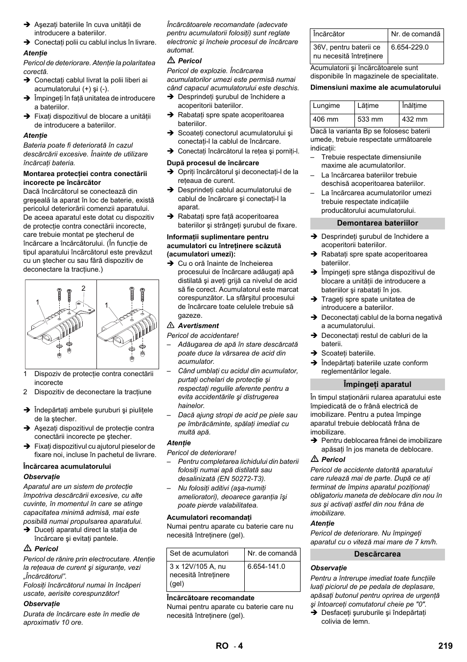 Karcher B 95 RS Bp wet User Manual | Page 219 / 324