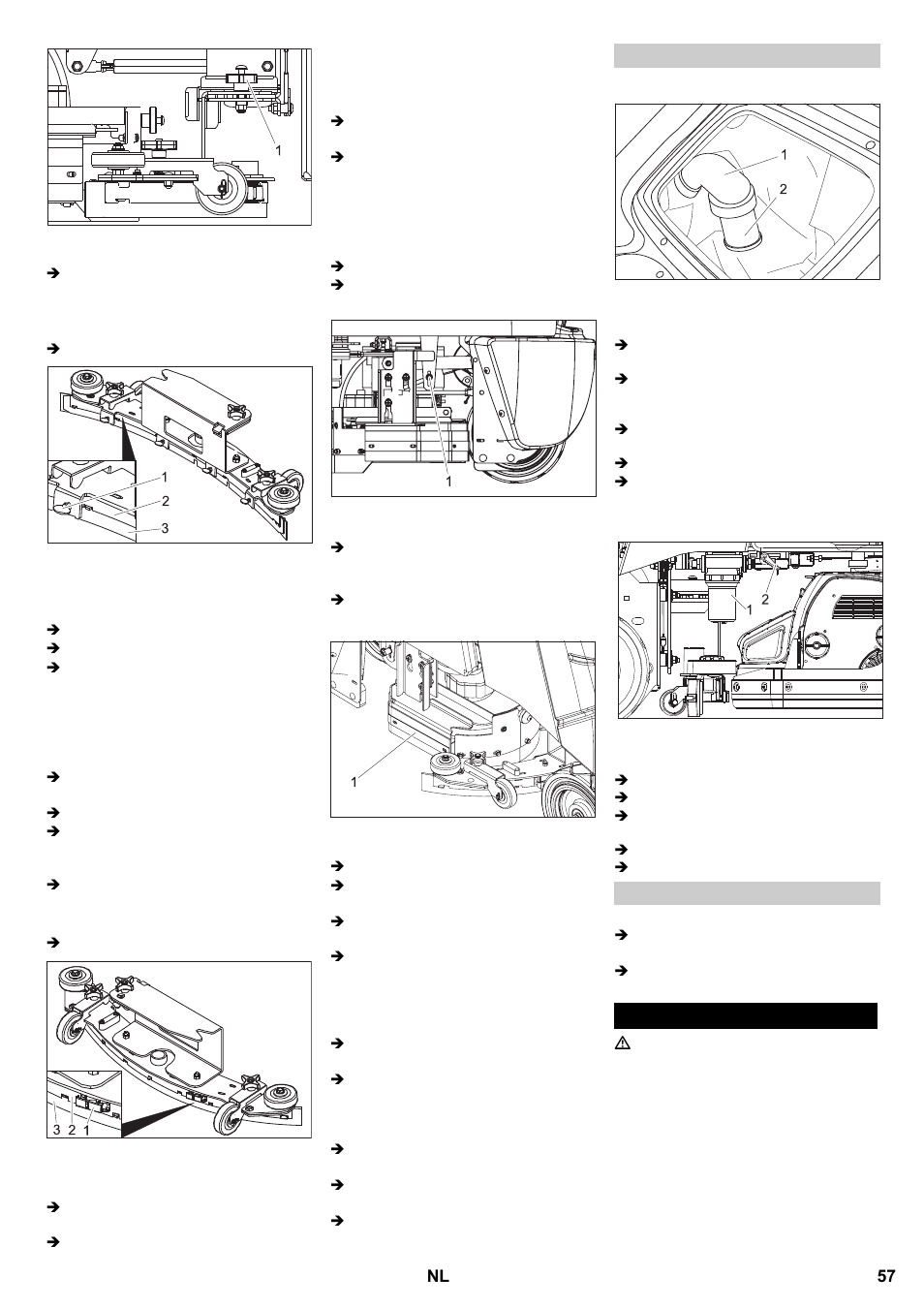 Storingen | Karcher B 95 RS Bp wet User Manual | Page 57 / 324