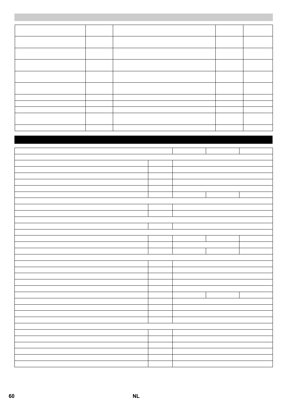 Technische gegevens | Karcher B 95 RS Bp wet User Manual | Page 60 / 324