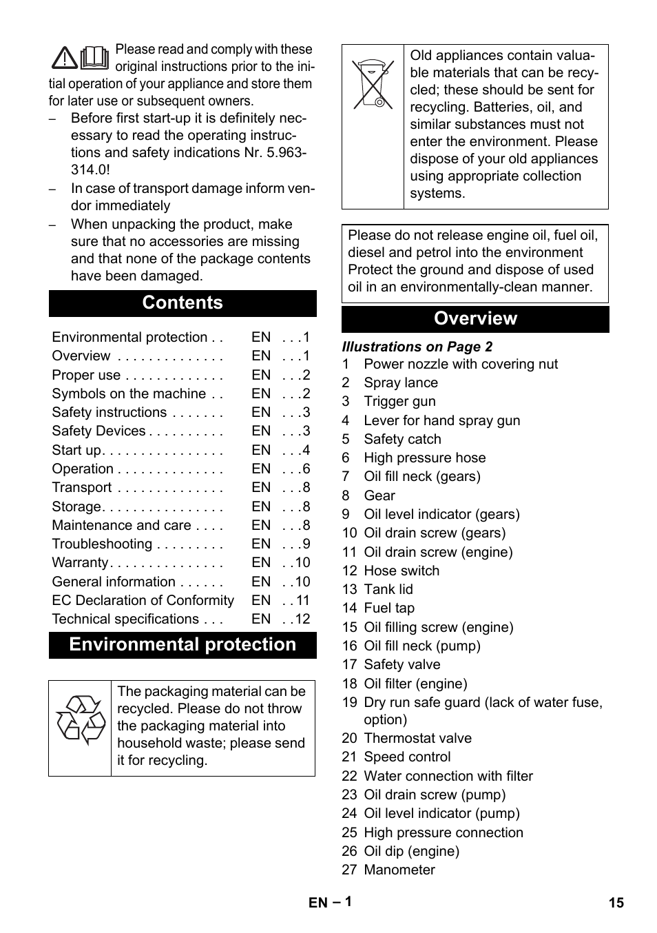 Karcher HD 9-50 Pe User Manual | Page 15 / 346