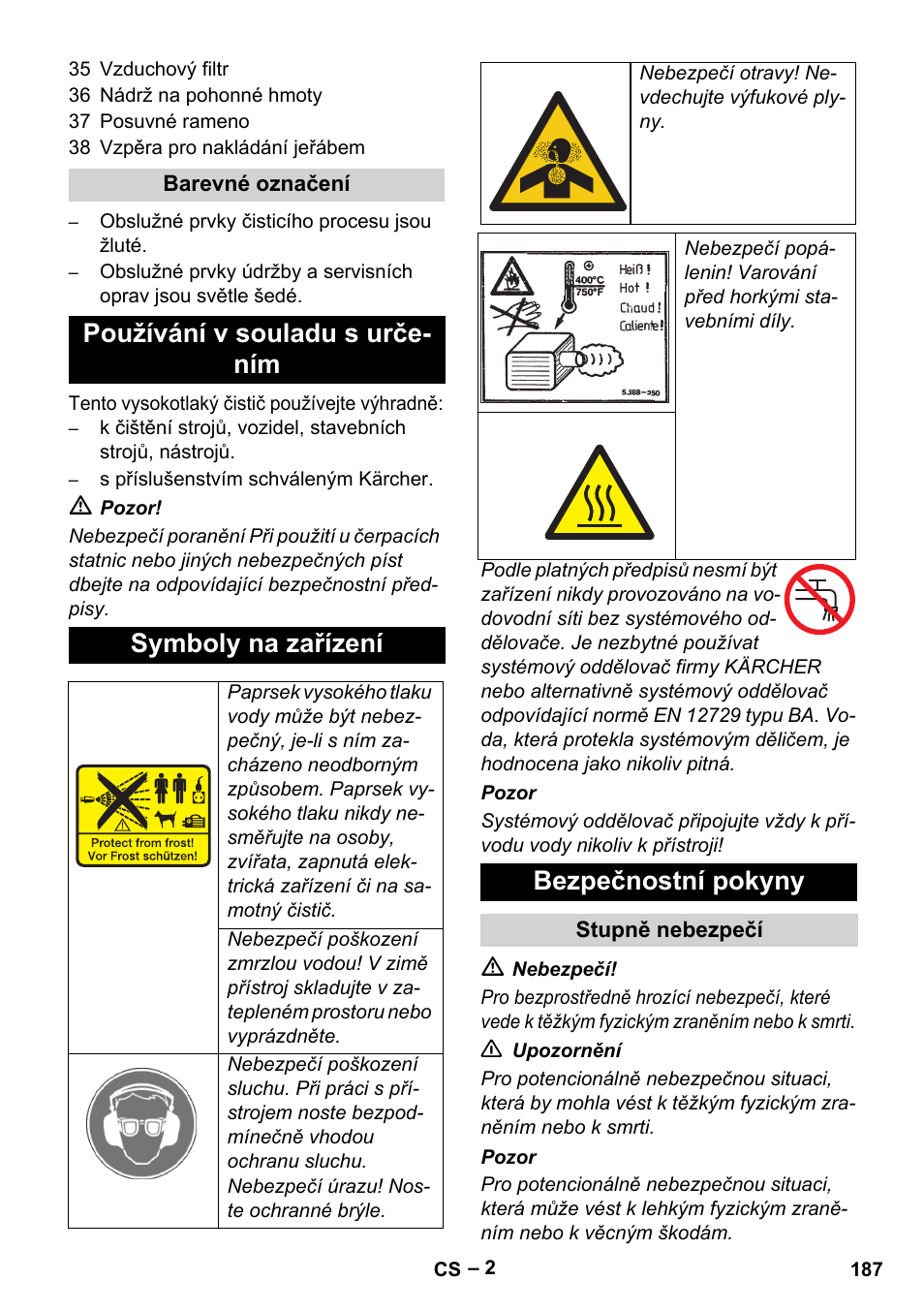 Bezpečnostní pokyny | Karcher HD 9-50 Pe User Manual | Page 187 / 346