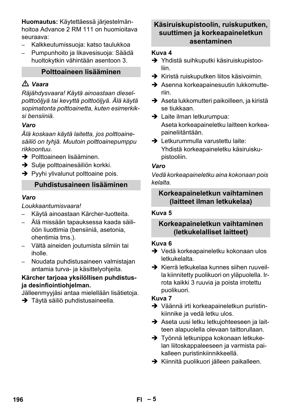 Karcher HDS 7-12-4 M User Manual | Page 196 / 516