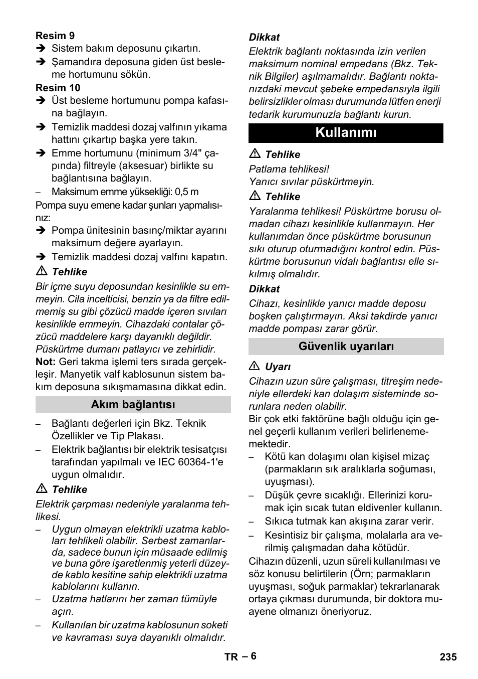Kullanımı | Karcher HDS 7-12-4 M User Manual | Page 235 / 516