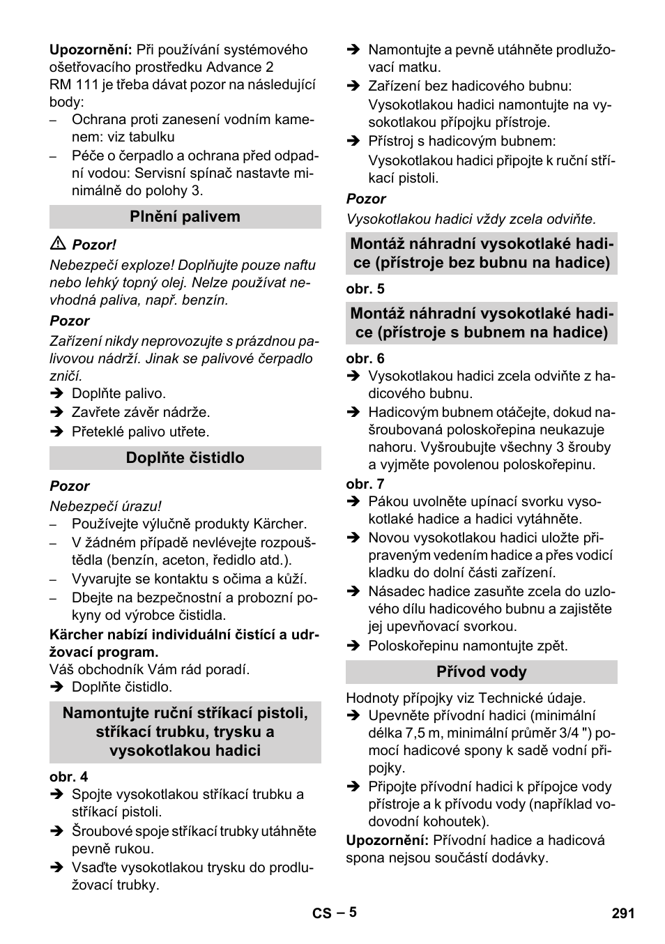 Karcher HDS 7-12-4 M User Manual | Page 291 / 516