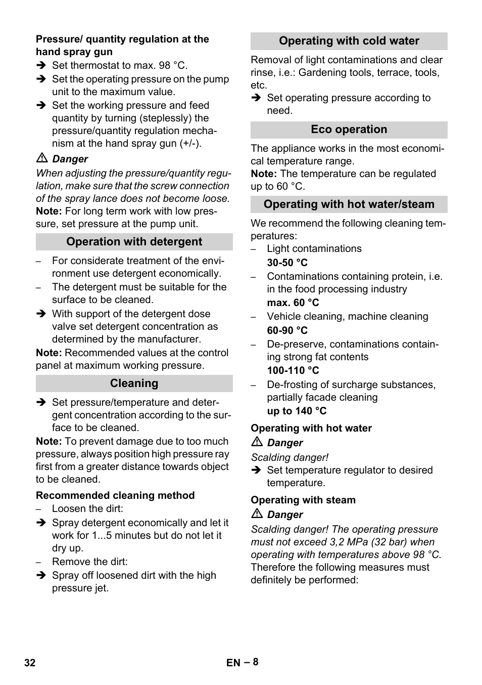 Karcher HDS 7-12-4 M User Manual | Page 32 / 516