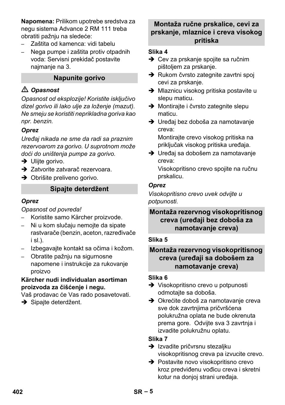 Karcher HDS 7-12-4 M User Manual | Page 402 / 516