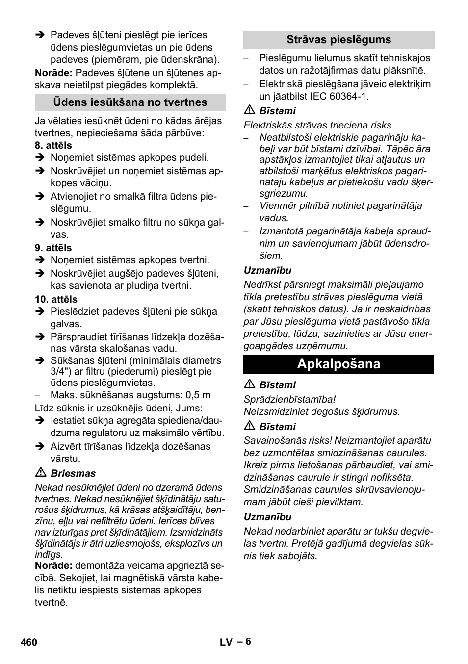 Apkalpošana | Karcher HDS 7-12-4 M User Manual | Page 460 / 516