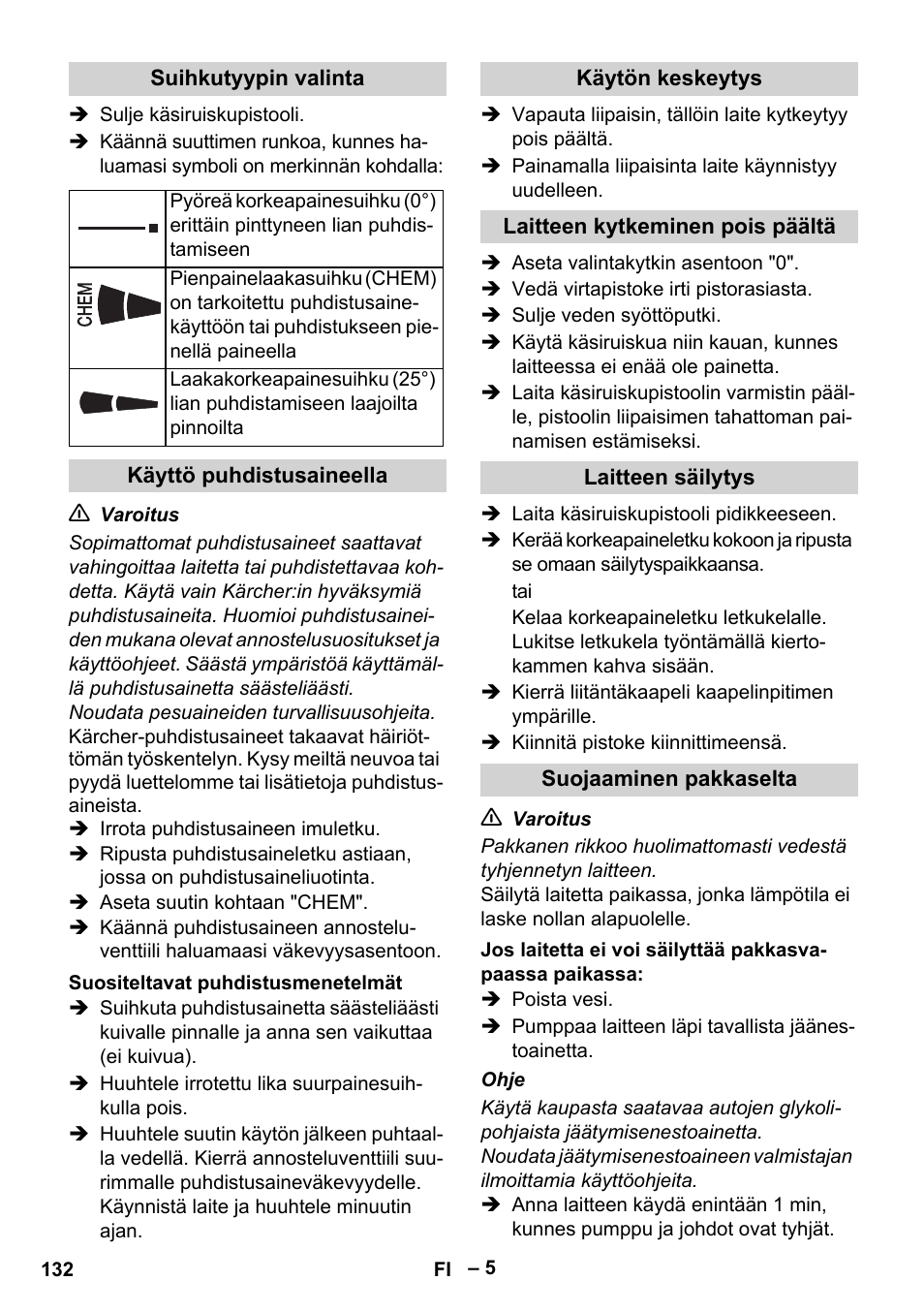 Karcher HD 6-12-4 CX Plus User Manual | Page 132 / 364