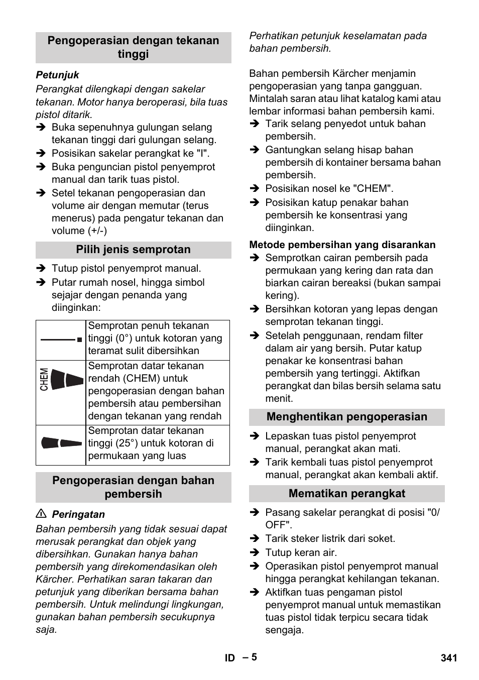 Karcher HD 6-12-4 CX Plus User Manual | Page 341 / 364