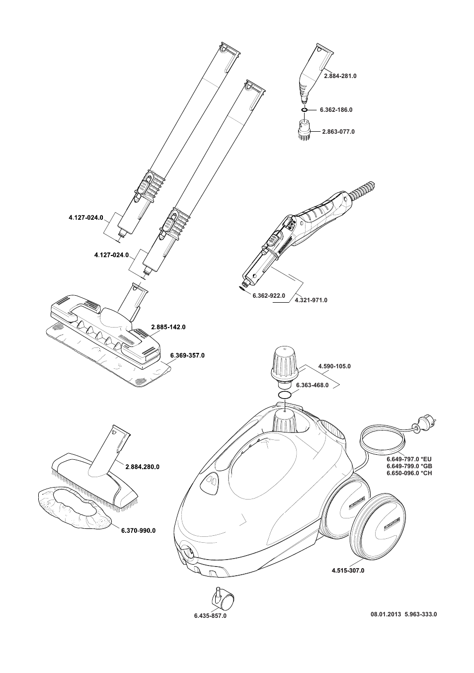 Karcher SC 1-020 User Manual | Page 209 / 210