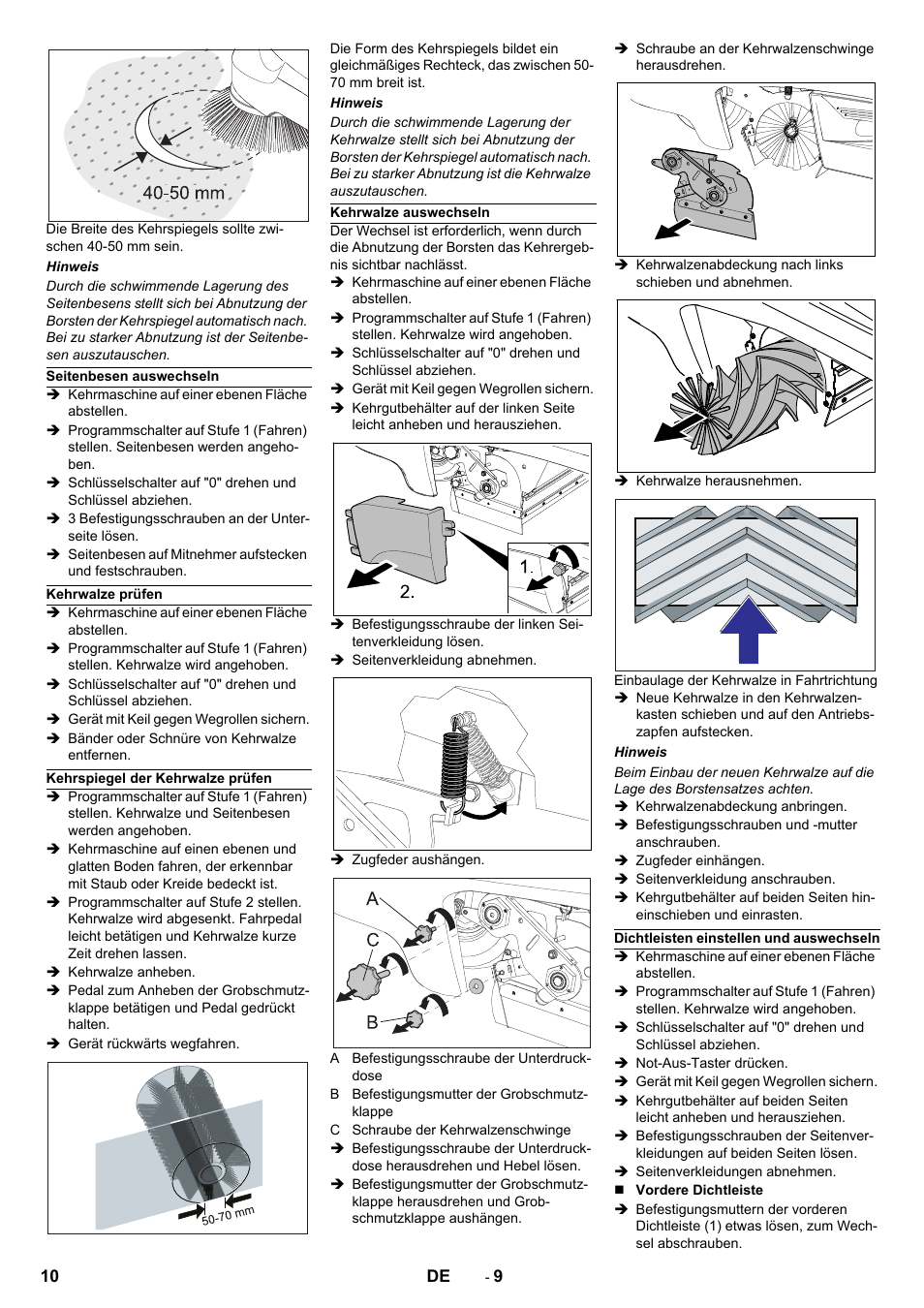 Karcher KM 90-60 R Bp Pack Advanced User Manual | Page 10 / 376