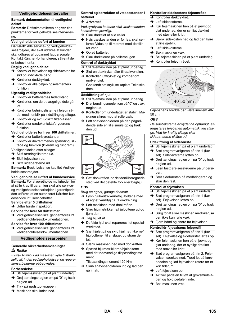 Karcher KM 90-60 R Bp Pack Advanced User Manual | Page 105 / 376