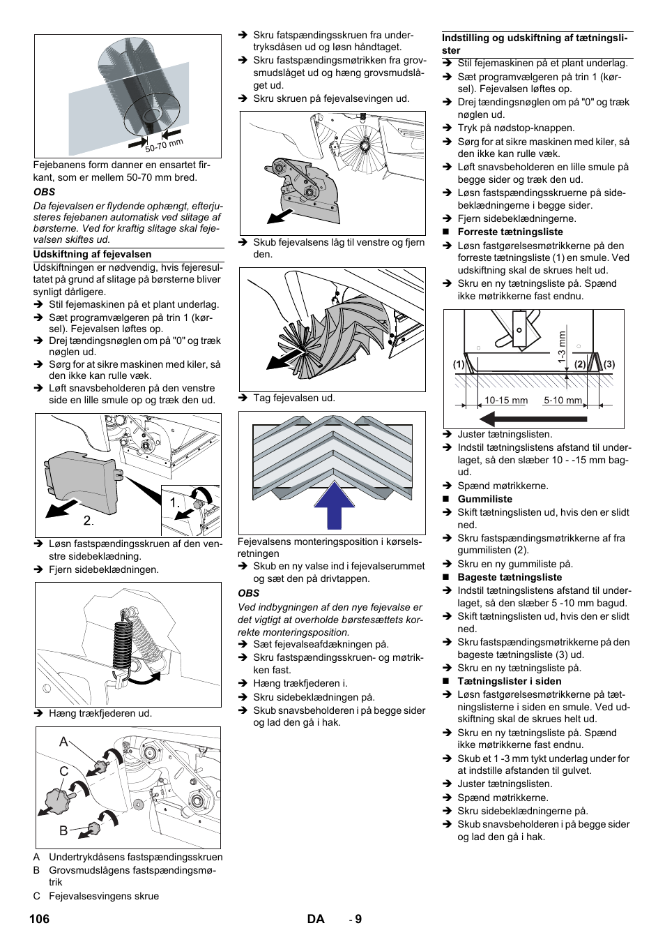 Karcher KM 90-60 R Bp Pack Advanced User Manual | Page 106 / 376