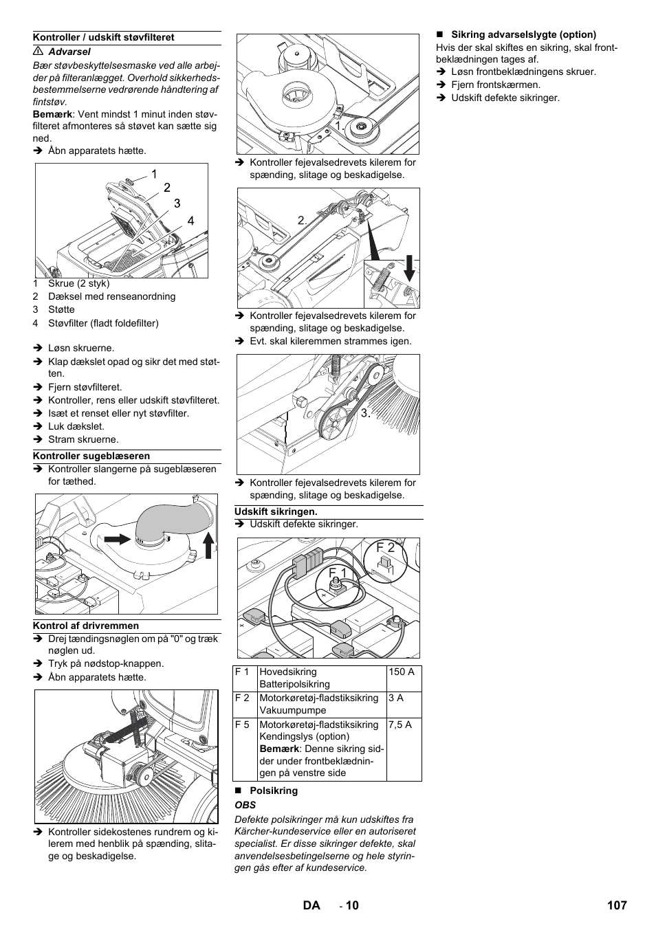 F 1 f 2 | Karcher KM 90-60 R Bp Pack Advanced User Manual | Page 107 / 376