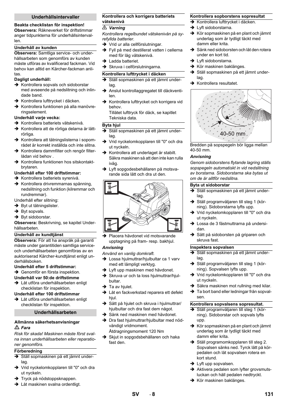 Karcher KM 90-60 R Bp Pack Advanced User Manual | Page 131 / 376