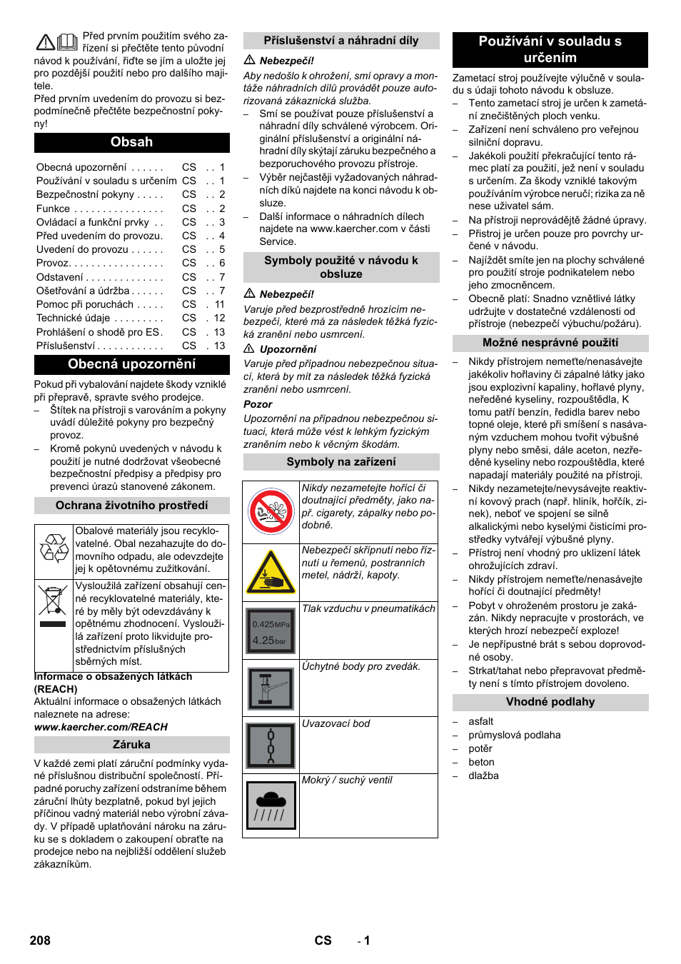 Karcher KM 90-60 R Bp Pack Advanced User Manual | Page 208 / 376