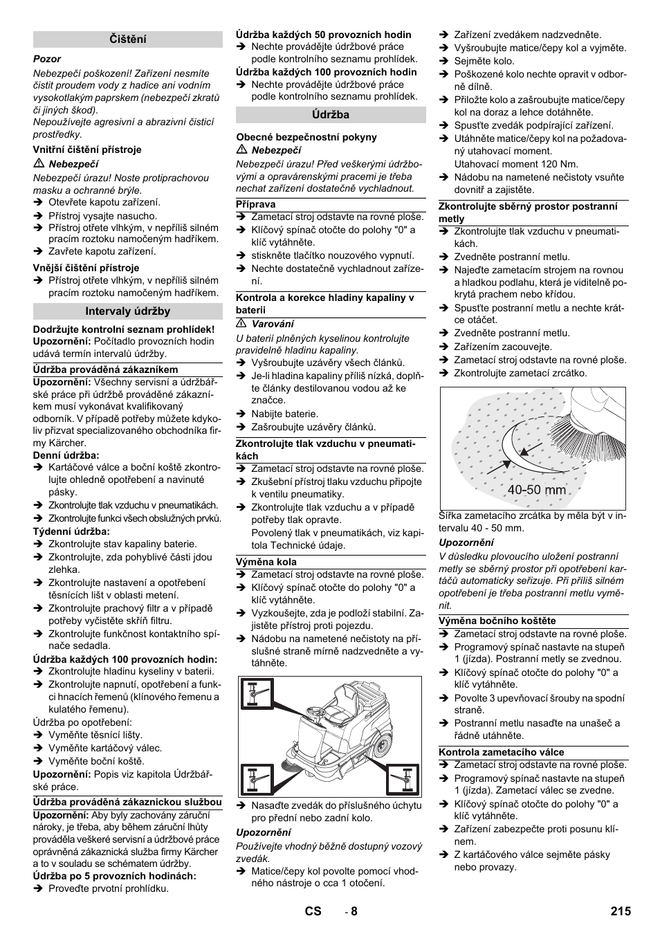 Karcher KM 90-60 R Bp Pack Advanced User Manual | Page 215 / 376