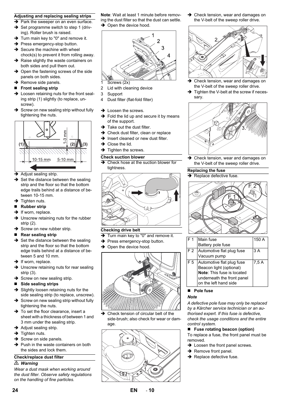 F 1 f 2 | Karcher KM 90-60 R Bp Pack Advanced User Manual | Page 24 / 376