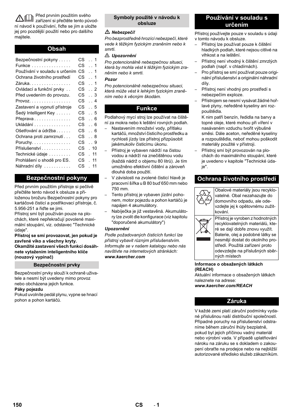 Karcher B 80 W User Manual | Page 150 / 310