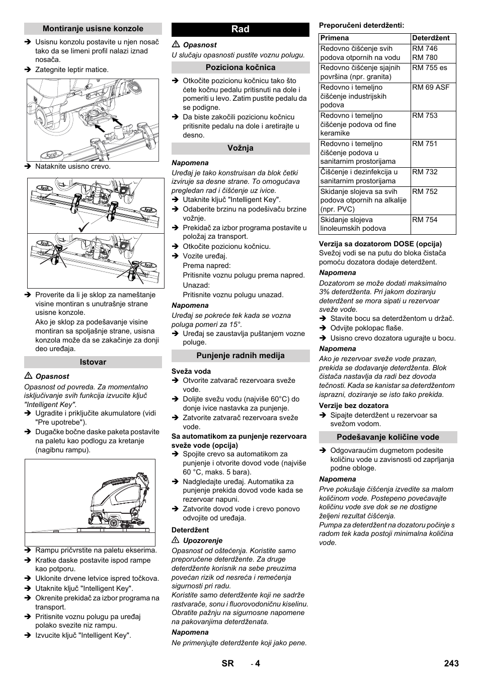 Karcher B 80 W User Manual | Page 243 / 310