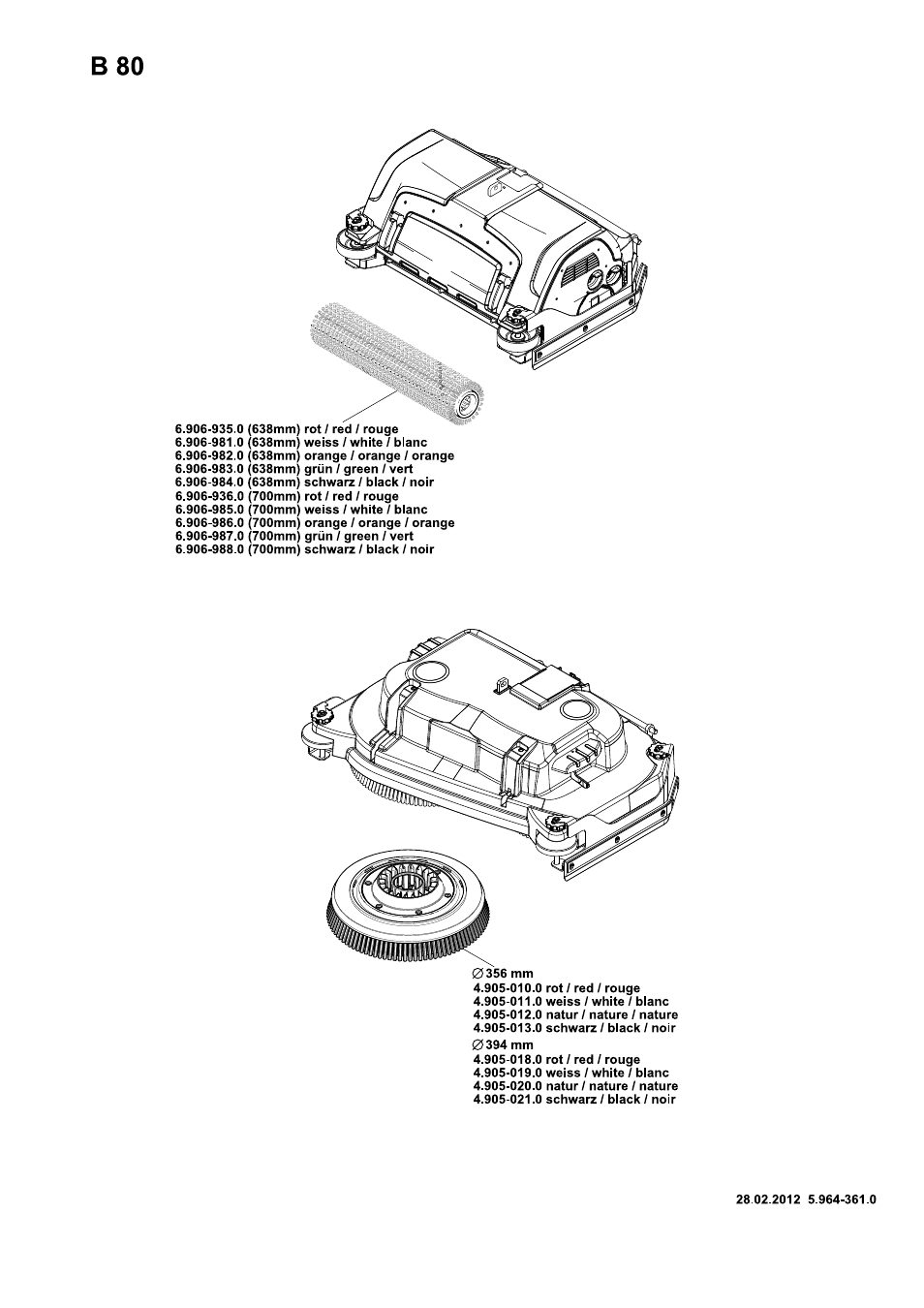 Karcher B 80 W User Manual | Page 309 / 310